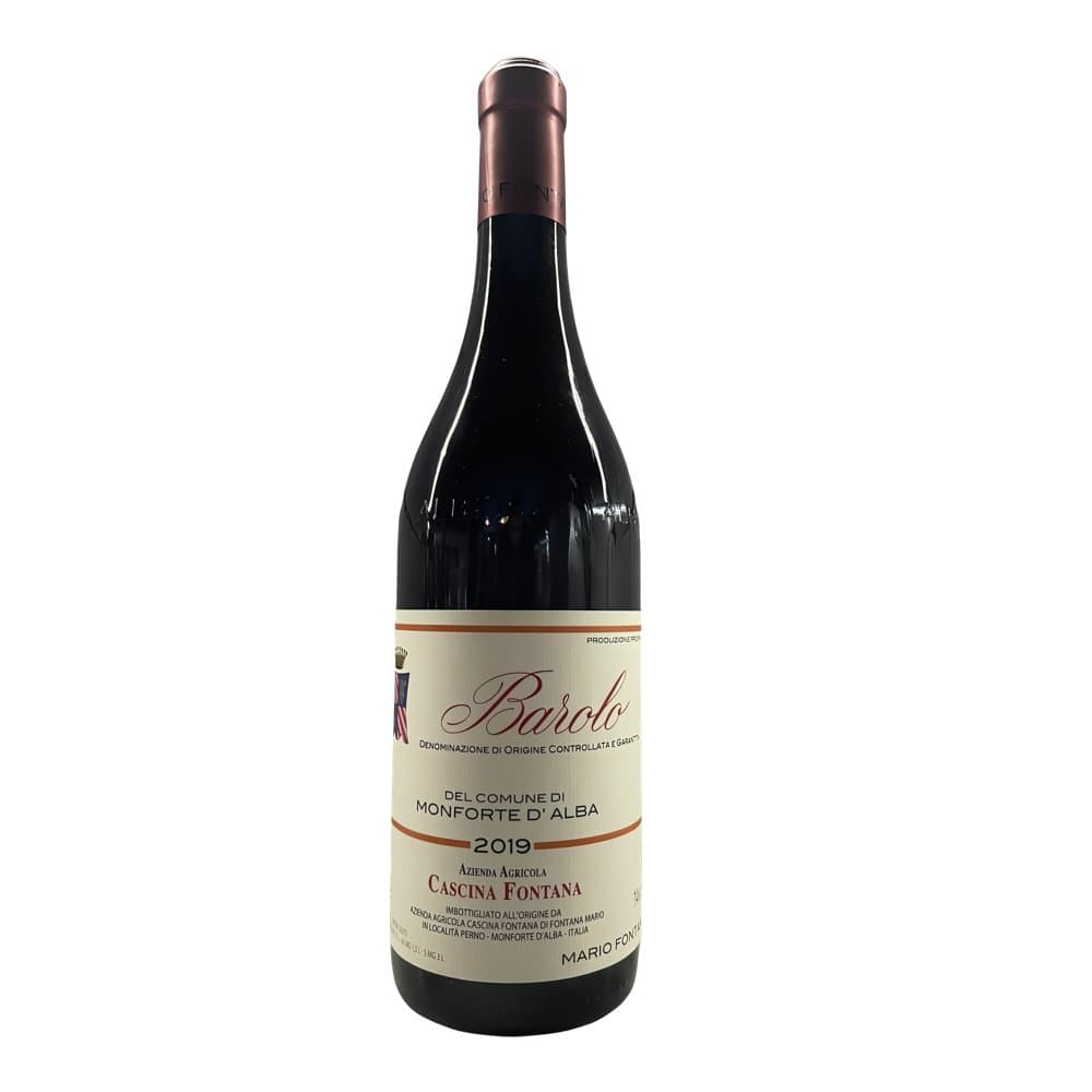 Cascina Fontana, Barolo del Comune di Monforte d'Alba 2019, Bottiglia 750 ml